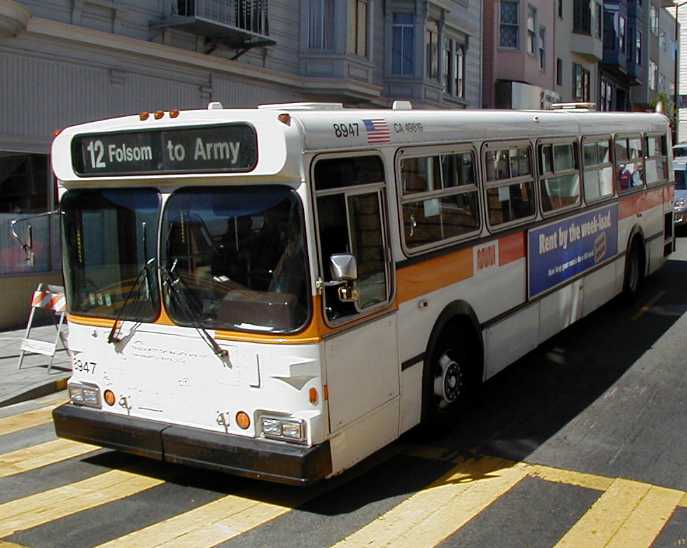 San Francisco MUNI New Flyer D40HF 8947